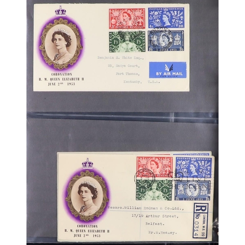 2532 - GB.FIRST DAY COVERS 1953 -1970 COLLECTION. Comprehensive with many better throughout. Includes 1957 ... 