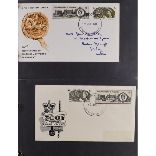 2532 - GB.FIRST DAY COVERS 1953 -1970 COLLECTION. Comprehensive with many better throughout. Includes 1957 ... 