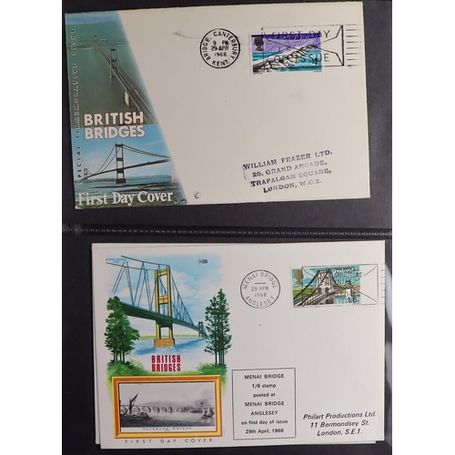 2532 - GB.FIRST DAY COVERS 1953 -1970 COLLECTION. Comprehensive with many better throughout. Includes 1957 ... 