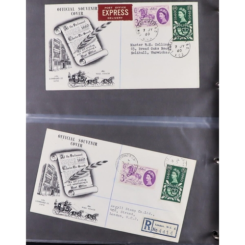 2532 - GB.FIRST DAY COVERS 1953 -1970 COLLECTION. Comprehensive with many better throughout. Includes 1957 ... 