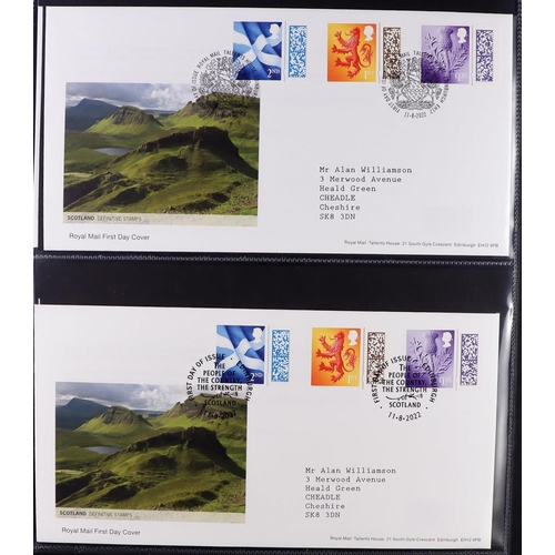 2543 - GB.FIRST DAY COVERS 1966 - 2022 REGIONAL DEFINITIVES. A comprehensive collection in 6 binders. All t... 