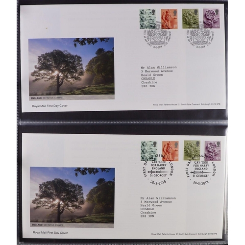 2543 - GB.FIRST DAY COVERS 1966 - 2022 REGIONAL DEFINITIVES. A comprehensive collection in 6 binders. All t... 