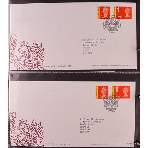 2544 - GB.FIRST DAY COVERS 1967 - 2022 DEFINITIVE COLLECTION in 7 binders with many better. Royal Mail and ... 