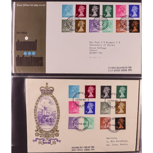 2544 - GB.FIRST DAY COVERS 1967 - 2022 DEFINITIVE COLLECTION in 7 binders with many better. Royal Mail and ... 