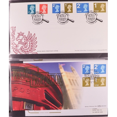 2544 - GB.FIRST DAY COVERS 1967 - 2022 DEFINITIVE COLLECTION in 7 binders with many better. Royal Mail and ... 