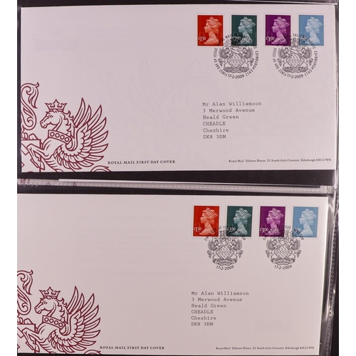 2544 - GB.FIRST DAY COVERS 1967 - 2022 DEFINITIVE COLLECTION in 7 binders with many better. Royal Mail and ... 