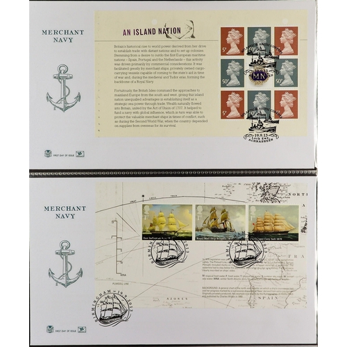 2550 - GB.FIRST DAY COVERS 1969 - 2019 PRESTIGE BOOKLET PANE COLLECTION in seventeen binders. Issued by Roy... 