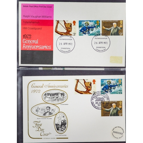 2553 - GB.FIRST DAY COVERS 1970 - 2022 SUPERIOR COMMEMORATIVE ISSUES COLLECTION. This very extensive collec... 