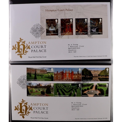 2554 - GB.FIRST DAY COVERS 1970-2018 COMPREHENSIVE COLLECTION of illustrated fdc's in twenty matching 'Roya... 