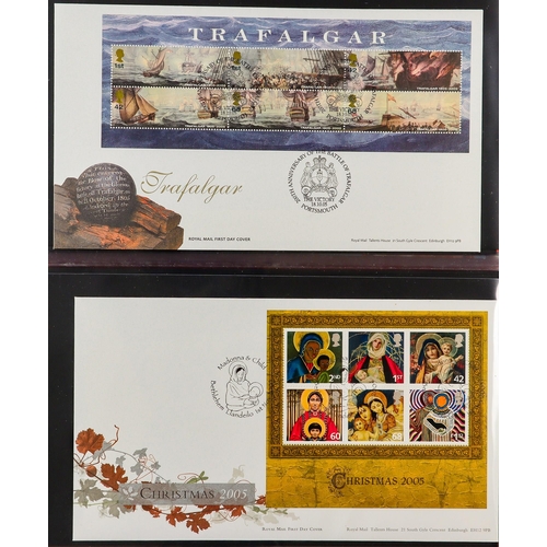 2558 - GB.FIRST DAY COVERS 1971-2006 COMPREHENSIVE COLLECTION in eleven albums, includes commemoratives & d... 