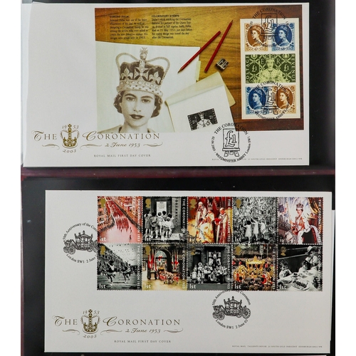 2558 - GB.FIRST DAY COVERS 1971-2006 COMPREHENSIVE COLLECTION in eleven albums, includes commemoratives & d... 