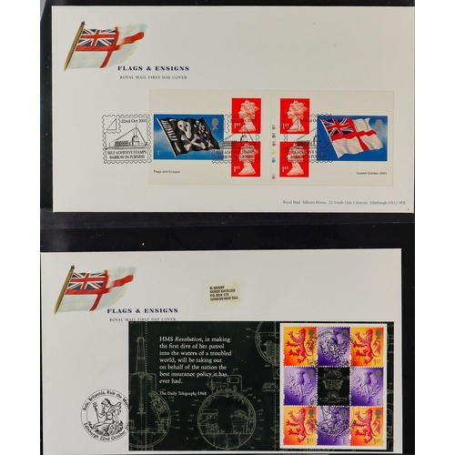 2558 - GB.FIRST DAY COVERS 1971-2006 COMPREHENSIVE COLLECTION in eleven albums, includes commemoratives & d... 