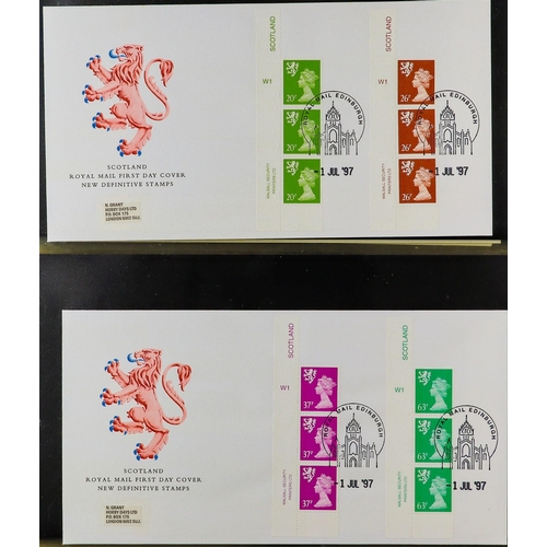 2558 - GB.FIRST DAY COVERS 1971-2006 COMPREHENSIVE COLLECTION in eleven albums, includes commemoratives & d... 