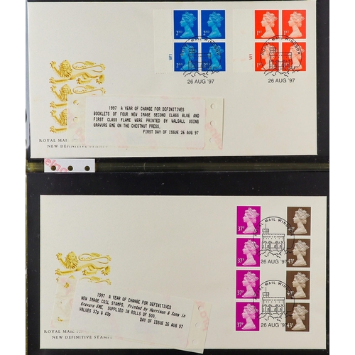 2558 - GB.FIRST DAY COVERS 1971-2006 COMPREHENSIVE COLLECTION in eleven albums, includes commemoratives & d... 