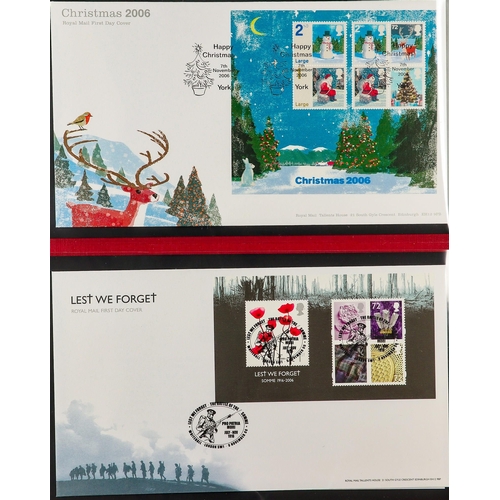 2558 - GB.FIRST DAY COVERS 1971-2006 COMPREHENSIVE COLLECTION in eleven albums, includes commemoratives & d... 