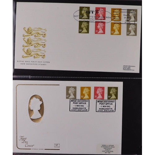 2561 - GB.FIRST DAY COVERS 1976 - 2015 MISCELLANEOUS COLLECTIONS in four binders with better. Comprising of... 