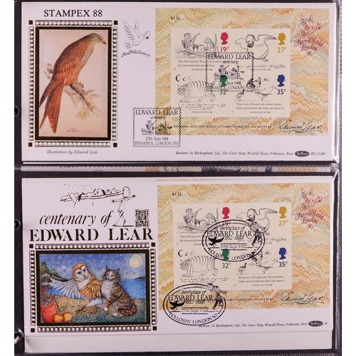 2562 - GB.FIRST DAY COVERS 1978 - 2022 SPECTACULAR MINIATURE SHEET COLLECTION in 29 binders. A rarely encou... 