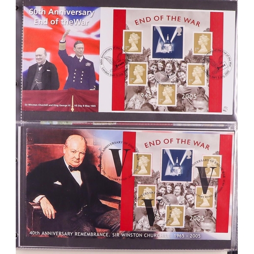 2562 - GB.FIRST DAY COVERS 1978 - 2022 SPECTACULAR MINIATURE SHEET COLLECTION in 29 binders. A rarely encou... 