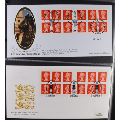 2563 - GB.FIRST DAY COVERS 1980 - 2013 STANDARD RETAIL BOOKLET COLLECTION. Housed in four binders. Mainly B... 