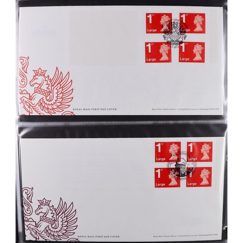 2563 - GB.FIRST DAY COVERS 1980 - 2013 STANDARD RETAIL BOOKLET COLLECTION. Housed in four binders. Mainly B... 