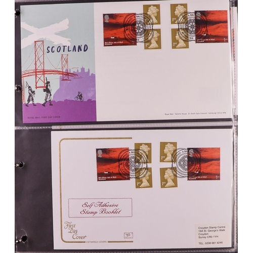 2565 - GB.FIRST DAY COVERS 1994 - 2017 SELF ADHESIVE AND LABEL BOOKLET COLLECTION. Housed in six binders. W... 