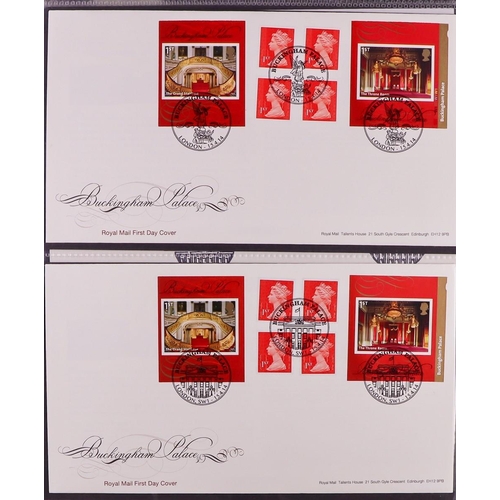 2565 - GB.FIRST DAY COVERS 1994 - 2017 SELF ADHESIVE AND LABEL BOOKLET COLLECTION. Housed in six binders. W... 