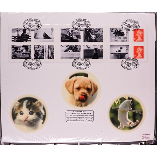 2565 - GB.FIRST DAY COVERS 1994 - 2017 SELF ADHESIVE AND LABEL BOOKLET COLLECTION. Housed in six binders. W... 