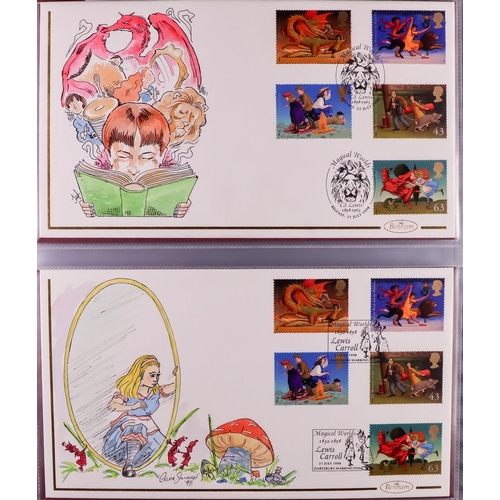 2566 - GB.FIRST DAY COVERS 1998-1999 HAND-PAINTED FIRST DAY COVERS Benham handpainted unaddressed fdc's in ... 