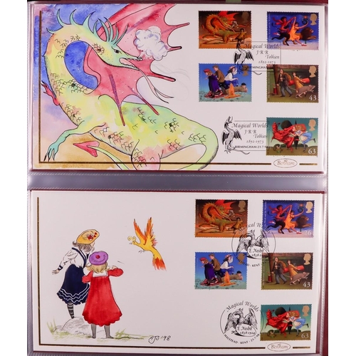 2566 - GB.FIRST DAY COVERS 1998-1999 HAND-PAINTED FIRST DAY COVERS Benham handpainted unaddressed fdc's in ... 