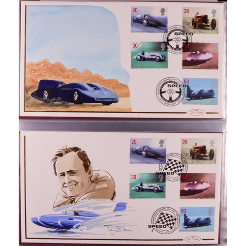 2566 - GB.FIRST DAY COVERS 1998-1999 HAND-PAINTED FIRST DAY COVERS Benham handpainted unaddressed fdc's in ... 