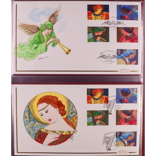 2566 - GB.FIRST DAY COVERS 1998-1999 HAND-PAINTED FIRST DAY COVERS Benham handpainted unaddressed fdc's in ... 