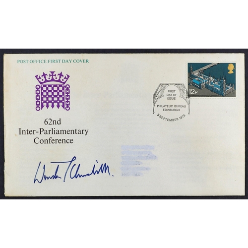 2573 - GB.FIRST DAY COVERS BOX OF COLLECTIONS. Includes various signed covers (48 includes Edward Heath, Wi... 