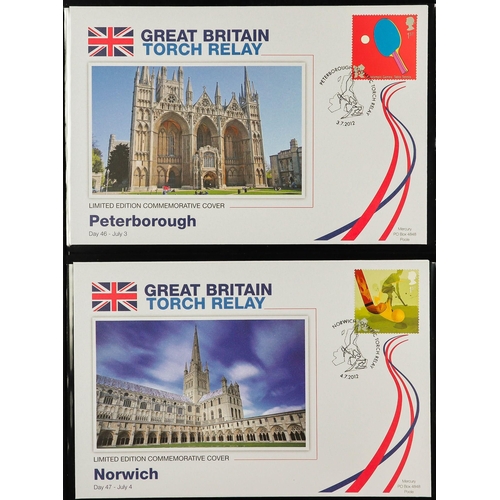 2577 - GB.FIRST DAY COVERS COLLECTIONS IN FOUR BINDERS. Comprises of 2012 Olympic / Paralympic Royal Mail t... 