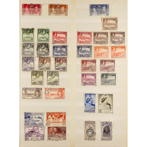 268 - ANTIGUA & BARBUDA 1863 - 1969 USED COLLECTION with many sets and an extensive range of 1st design is... 