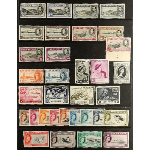 283 - ASCENSION 1922 - 1956 FINE MINT COLLECTION includes 1922 overprints set, 1924-33 most vals to 3s, 19... 