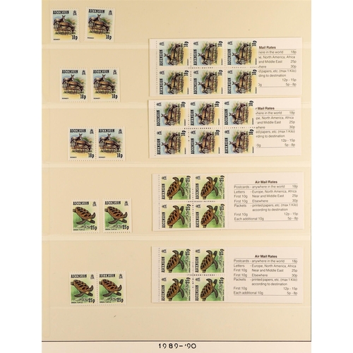 295 - ASCENSION 1953 - 1992 NEVER HINGED MINT COLLECTION in hingeless Lindner album, note 1956 set, 1971 S... 