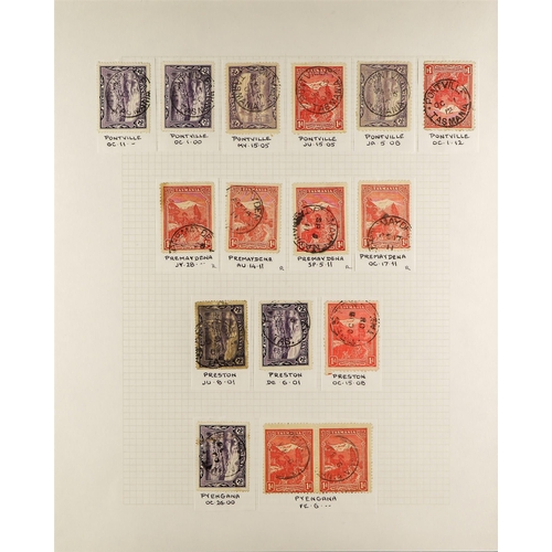 310 - AUSTRALIAN STATES TASMANIA CANCELLATIONS COLLECTION of over 1200 stamps from the 1899-1912 pictorial... 