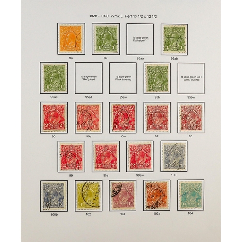 319 - AUSTRALIA 1913 - 2013 FINE USED COLLECTION. An impressive collection largely complete with specializ... 