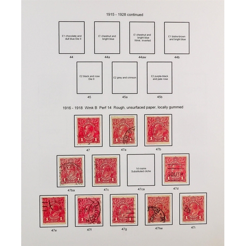 319 - AUSTRALIA 1913 - 2013 FINE USED COLLECTION. An impressive collection largely complete with specializ... 