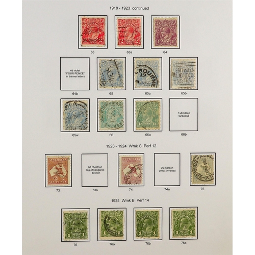 319 - AUSTRALIA 1913 - 2013 FINE USED COLLECTION. An impressive collection largely complete with specializ... 