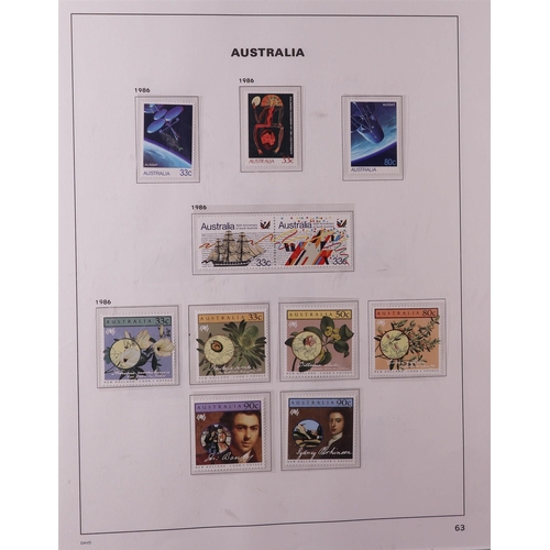 323 - AUSTRALIA 1913-1986 in album, includes Roos 1913-14 5d mint, 1915-27 to 5s used & 1931-36 £1 