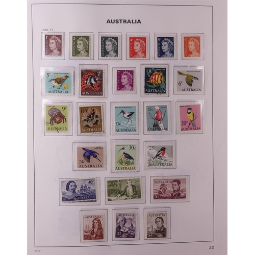 323 - AUSTRALIA 1913-1986 in album, includes Roos 1913-14 5d mint, 1915-27 to 5s used & 1931-36 £1 