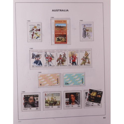 323 - AUSTRALIA 1913-1986 in album, includes Roos 1913-14 5d mint, 1915-27 to 5s used & 1931-36 £1 