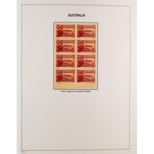 332 - AUSTRALIA 1927 - 1936 SPECIALISED COMMEMORATIVE ISSUES COLLECTION Davo album displayed and annotated... 