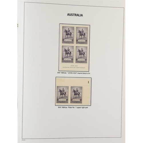 332 - AUSTRALIA 1927 - 1936 SPECIALISED COMMEMORATIVE ISSUES COLLECTION Davo album displayed and annotated... 