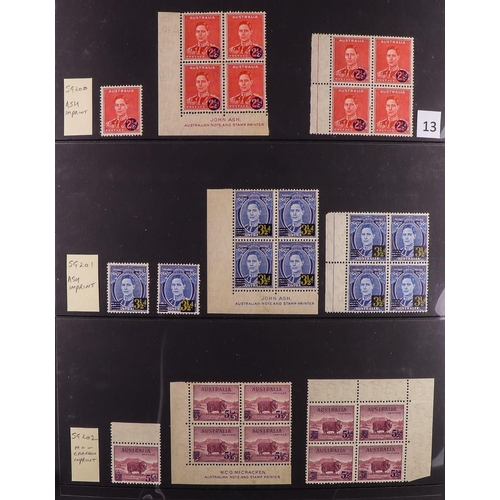 333 - AUSTRALIA 1927 - 1966 MINT COMMEMORATIVES SPECIALIZED COLLECTION. An impressive collection of mint (... 