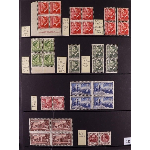 333 - AUSTRALIA 1927 - 1966 MINT COMMEMORATIVES SPECIALIZED COLLECTION. An impressive collection of mint (... 