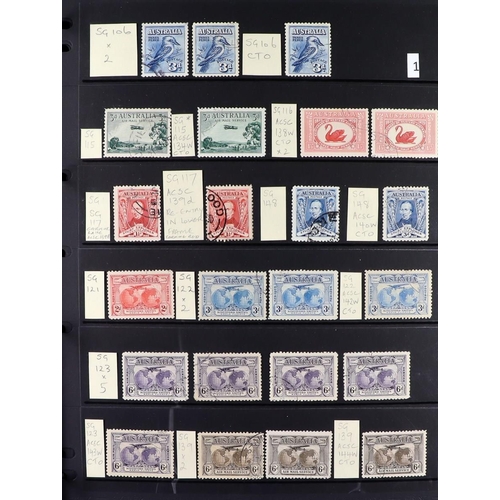 333 - AUSTRALIA 1927 - 1966 MINT COMMEMORATIVES SPECIALIZED COLLECTION. An impressive collection of mint (... 