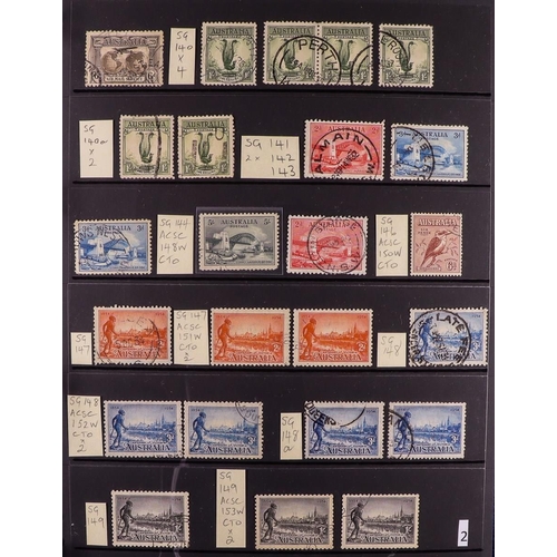 333 - AUSTRALIA 1927 - 1966 MINT COMMEMORATIVES SPECIALIZED COLLECTION. An impressive collection of mint (... 