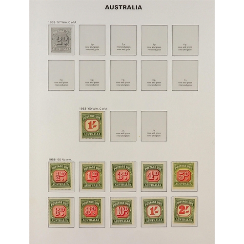 343 - AUSTRALIA 1953 - 2010 NEVER HINGED MINT COLLECTION of stamps & miniature sheets in 3 hingeless Davo ... 